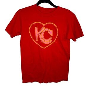 Red KC Heart Graphic T-Shirt